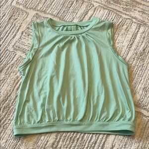Xersion | Sleeveless Mint Green Open Back Top, Girls 7-8